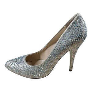 Betsey Johnson Shine Rhinestone Crystal Pumps Heels